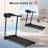 Treadmills For Home, 2.5hp Quiet Folding Treadmill With Heart Rate Sensor