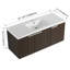 Armoire de salle de bain 48 po avec lavabo en résine, portes à fermeture douce, conception à fixation flottante