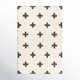 Cavan Geometric Handmade Tufted Wool Black/Off-White Area Rug