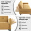 89" Linen Convertible Sofa Couch, Futon Sofa Bed with 2 Square Pillows, Adjustable Backrest & Armrests for Living Room-1541551045