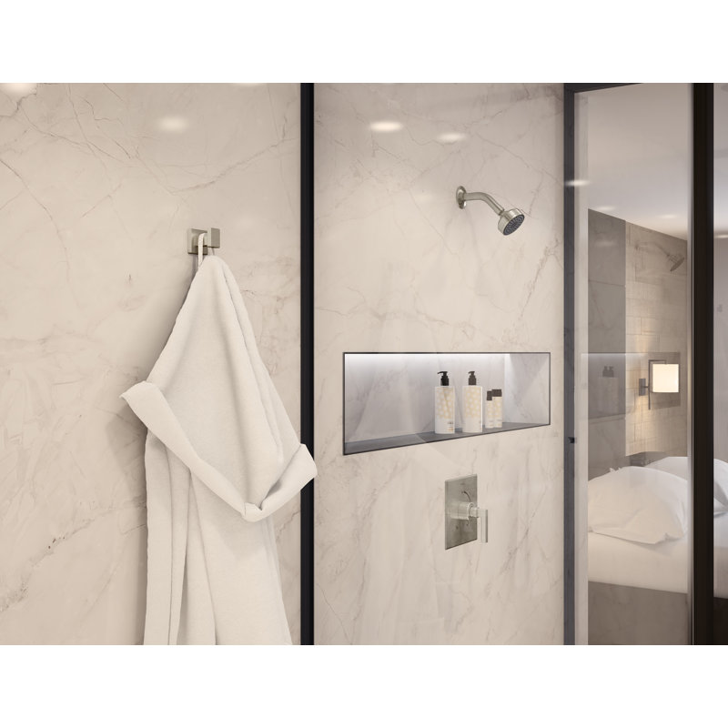 Ensemble de quincaillerie pour salle de bain 4 pièces Duro, Nickel satiné