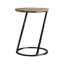 Ensemble de 3 tables basses en métal et chêne brun-890175801