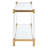 48'' Glass Top Console Table