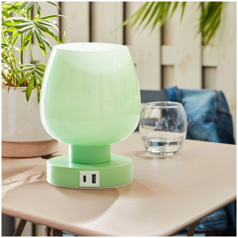 Kery Metal Table Lamp, Green