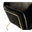 Chaise d'appoint moderne en velours noir avec support en métal - 29,5 "x 31" 26 Classy