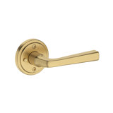 Kinsella Privacy Lever with Stepped Round Rose in Satin Nickel