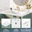 Meuble-lavabo de salle de bain avec lavabo en céramique intégré-124009312