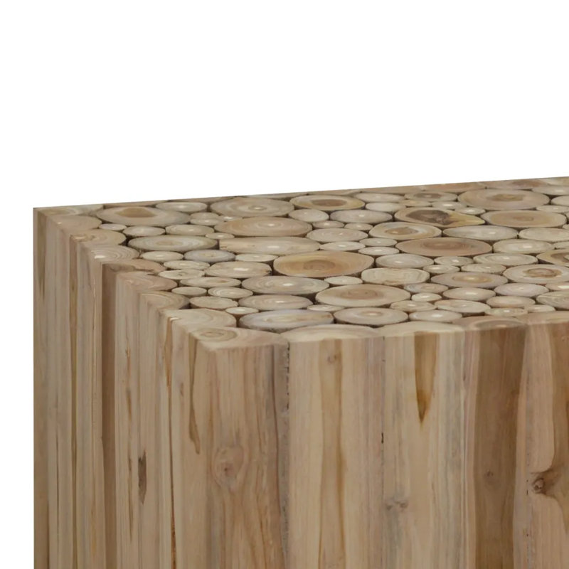 Hinesville Solid Wood Solid Coffee Table with Storage, 35Cm H x 50Cm L x 50Cm W