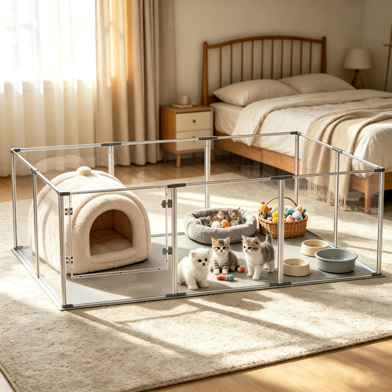 Playpen Pet Pen, 61 cm H x 180 cm W x 120 cm D