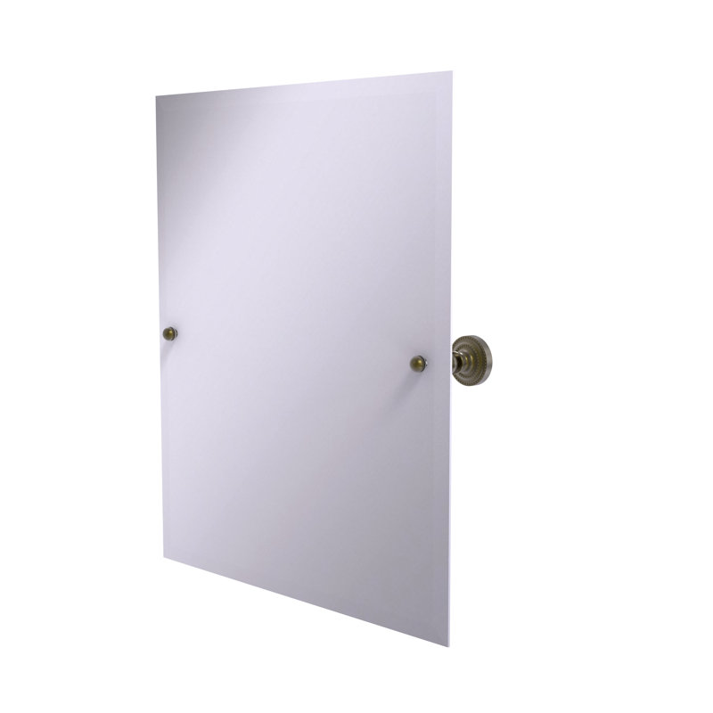 Miroir rectangulaire inclinable 21 "x 26" Dottingham, Laiton antique, 21" H x 26" W