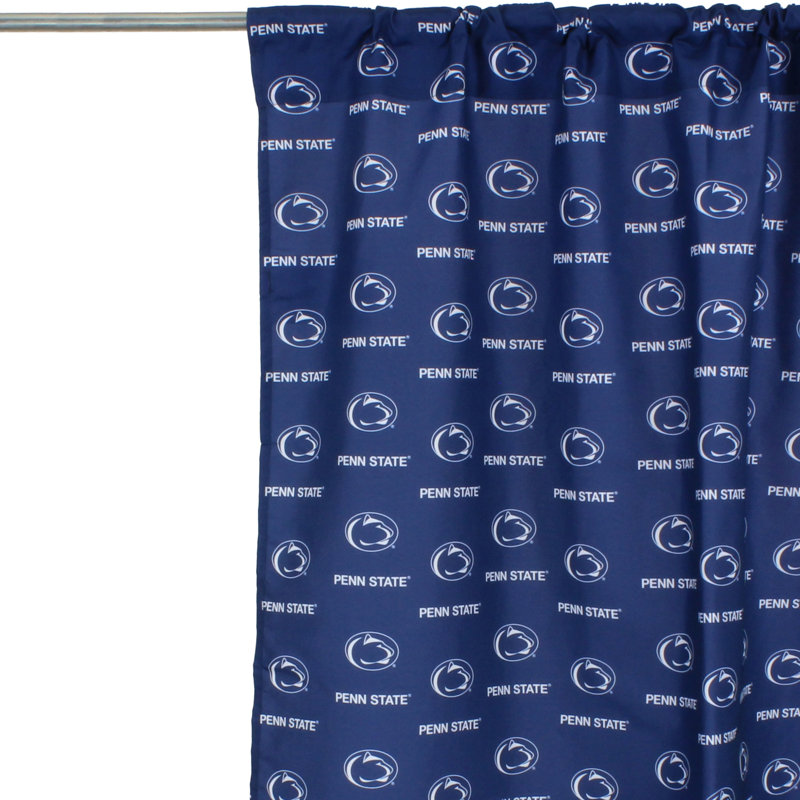 NCAA Semi Sheer Curtain Pair, 42" W x 63" L