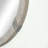Kyng Solid Wood Frame Round Wall Mirror with Hooks