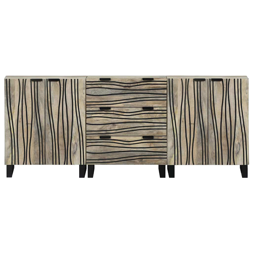 Bathroom Furniture Set With Drawer 3 Pcs 180 X 33 X 75 Cm