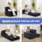 6 in 1 Convertible Folding Sofa Bed with Pillow,8 inches Thick High Density Foam Foldable Mattress,Single Sleeper Chair,Compression Packaging