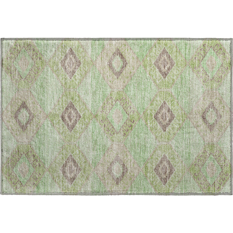 Premium Machine Washable Xamiera AMF1857 Aztec Rug, Rectangle 1'8" x 2'6"