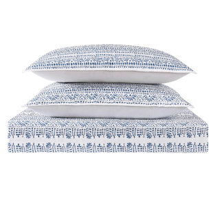Reef Coastal Cotton Geometric Shapes Quilt