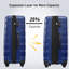 Ensemble de valise à roulettes 3 pièces avec serrure TSA 20 "24" 28 "Disponible-126941512