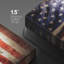 «Dark Faded Vintage Retro American Flag», reproduction sur toile-94537233