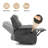 Abbagail 38.9" Wide Overstuffed Faux Leather Manual Recliner with Massage and Heating-1258749624