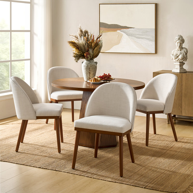 Ensemble de chaises de salle à manger Kanalu, 4, Beige