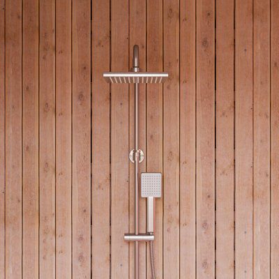 Système de douche complet thermostatique avec soupape grossière