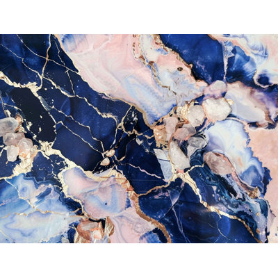 Édredon en marbre à motif abstrait et complexe