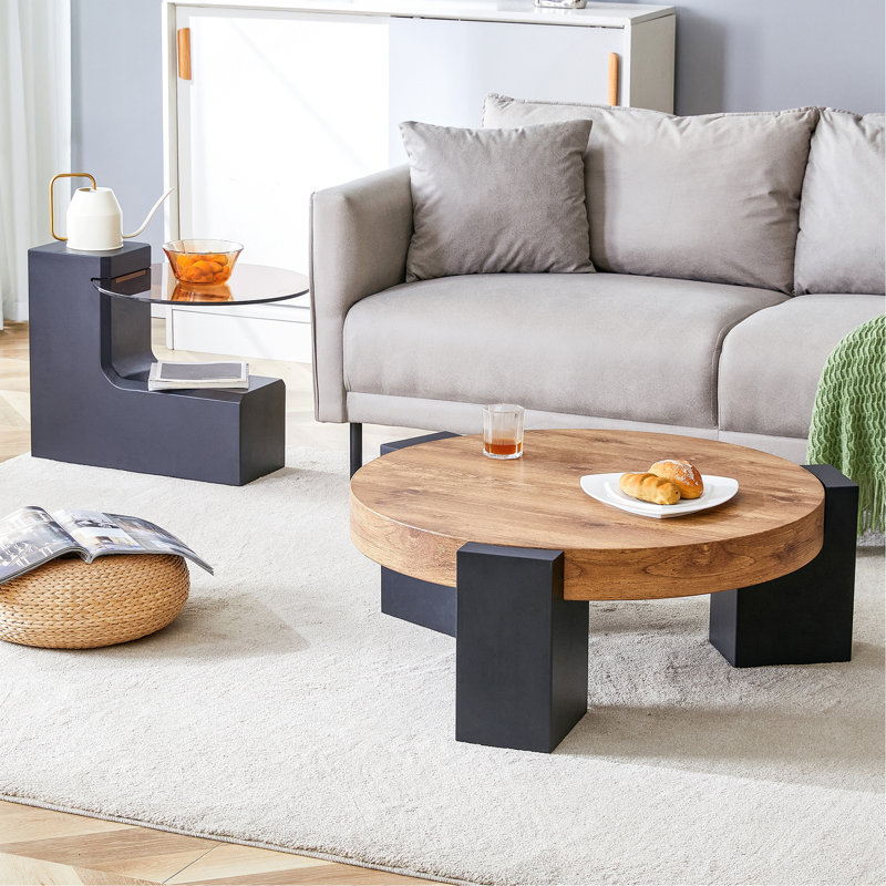 La table basse à deux étages détachable, le design élégant est plus précieux, et la conception détachable peut rendre l'utilisation de l'espace plus flexible et adapté à diverses scènes.