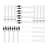 JARA 18/0 Stainless Steel Mirror 42 Pieces Flatware Set with Buffet