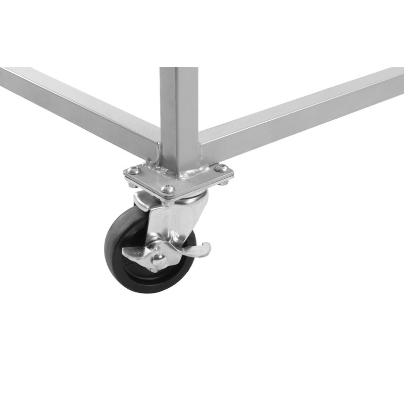 Heavy-Duty Steel Flat Dolly with Caster Wheels