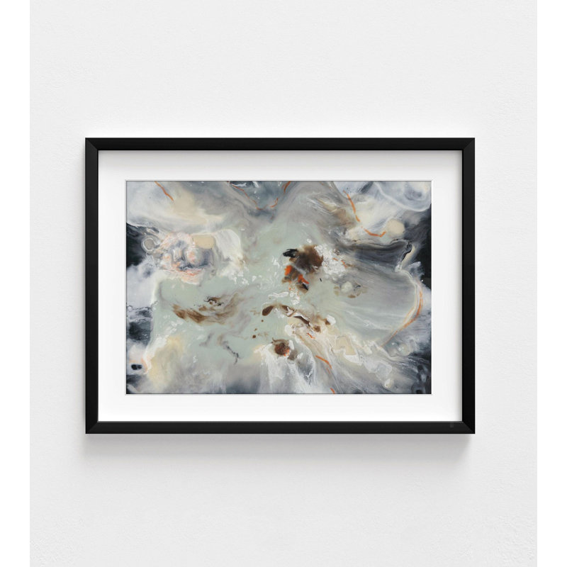 Adalheid, peinture abstraite grise et noire, impression d'art mural, art abstrait chambre à coucher murale, idée de cadeau d'anniversaire abstrait platine