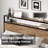 Queen Size Platform Bed Frame With 2-tier Storage Headboard/ Charging Station,Light Brown-98975042-98975041
