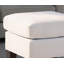 Repose-pieds en similicuir blanc Swansea-233815942