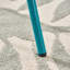 20"x20"x21.54" Side Table, Teal, Iron, With And Portable Handle Teal Construction