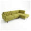 Canapé modulaire 3 places en polyester vert Talmadge 120 po - Style américain contemporain avec structure en bois franc d'ingénierie