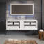 Ensemble de meuble-lavabo double mural 74,88 "Kiskimere
