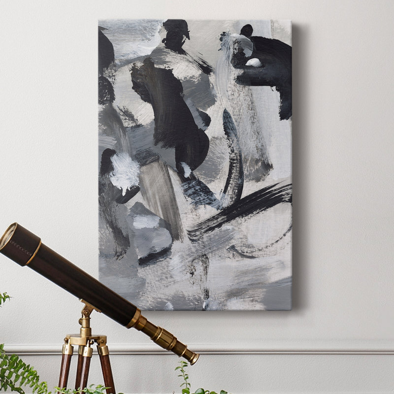 Mélange noir et blanc IV - imprimé, H 12 po x l 8 po x P 1 po