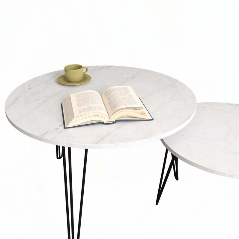 Nesting Coffee Table, White
