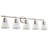 Modern Polished Nickel Dimmable Bathroom Vanity Light With Cone Clear Glass Shade-34142494
