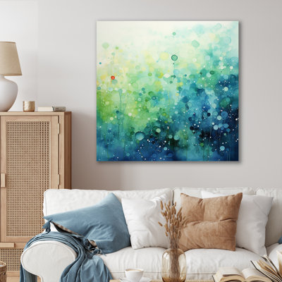 Misty Meadow II - Abstract Landscape Canvas Prints