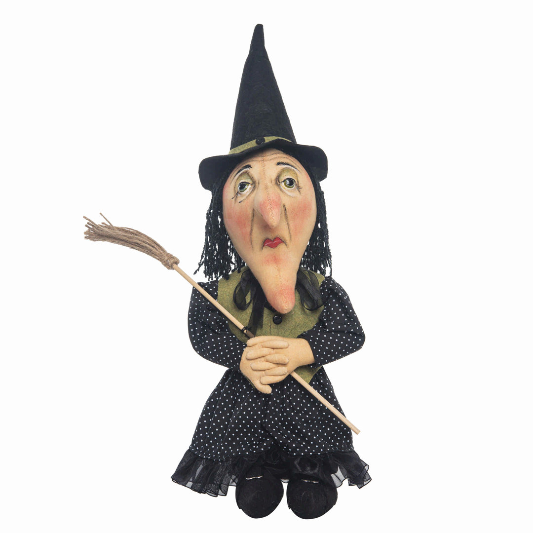 Zinnia Witch Joe Spencer Gathered Traditions Halloween Art Doll Figure Gathered Traditions by Joe Spencer
