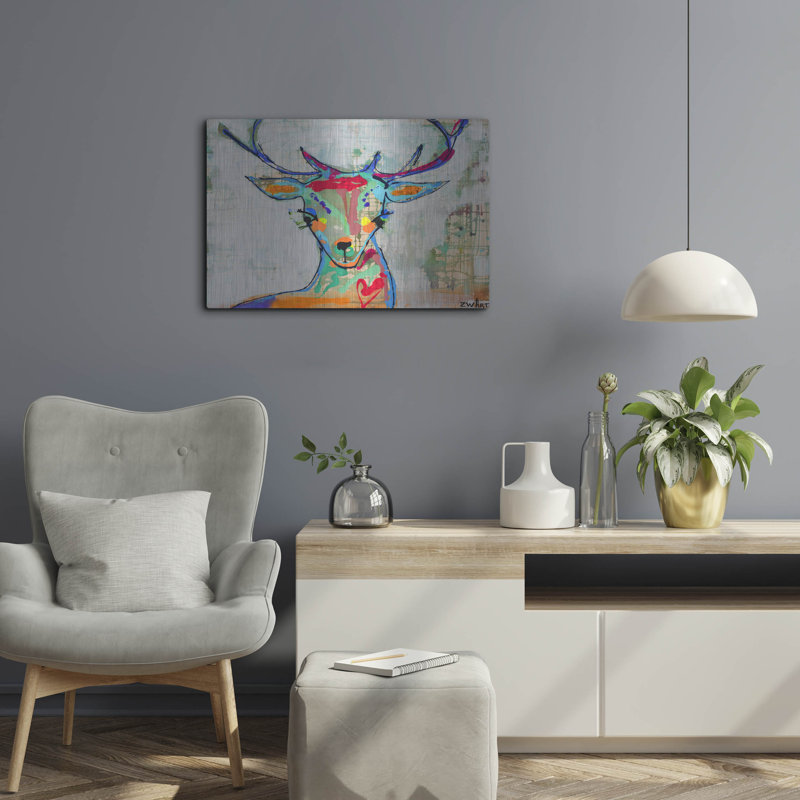 «Deer Mist» par Zwart, H 16 po x l 24 po
