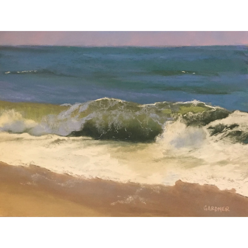 «Last Call» par Dina Gardner, H 17,25 po x l 21,25 po x P 0,875 po