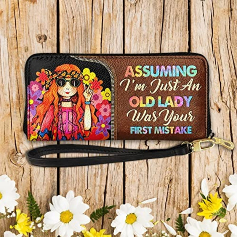 Hippie Old Lady Wallet