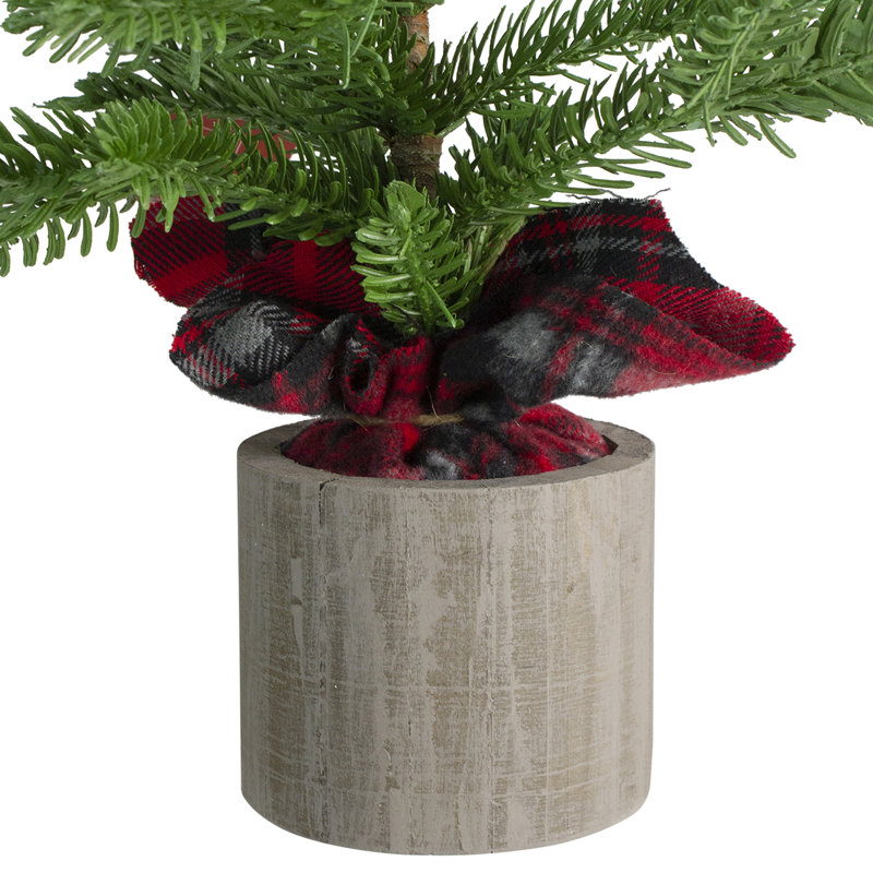 1.3' Potted Pine Medium Artificial Tabletop Christmas Tree - Unlit