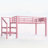 Twin Low Loft Bed with Multi-Storage Spaces, Including Fabric Drawers, Fabric Shelves, Storage Stairs, and Integrated Lights, Ideal for Small Rooms