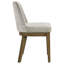 Chaise d'appoint rembourrée, ensemble de 2