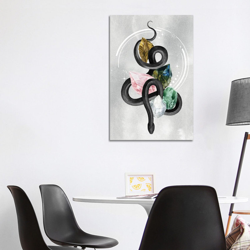 Crystalline Serpent I by Grace Popp - Wrapped Canvas Painting, 101.6 cm H x 66.04 cm W x 3.175 cm D