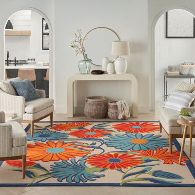 Alaris Aloha Floral Multicolor Indoor/Outdoor Area Rug
