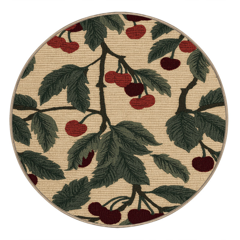  Tapis lavable Chokecherry, Rond 5 pi