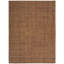 Equestrian Leather Geometric Area Rug in Saddle-177950494